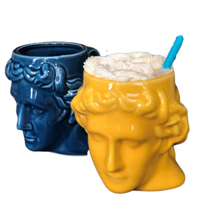 Creative Ceramic Milk Cup Coffee Cup Spain Ancient Greek Apollo David Head Cup Mug Roman Sculpture Cup David Water Cup