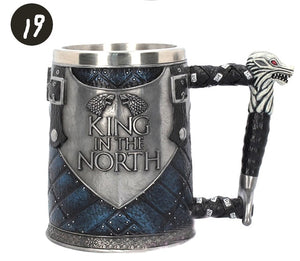 Game Of Thrones Beer Mug Viking Mug Skull Mug Wooden Barrel Retro Mug Stainless Steel Resin Cups Coffee Mug Drinkware Tankard